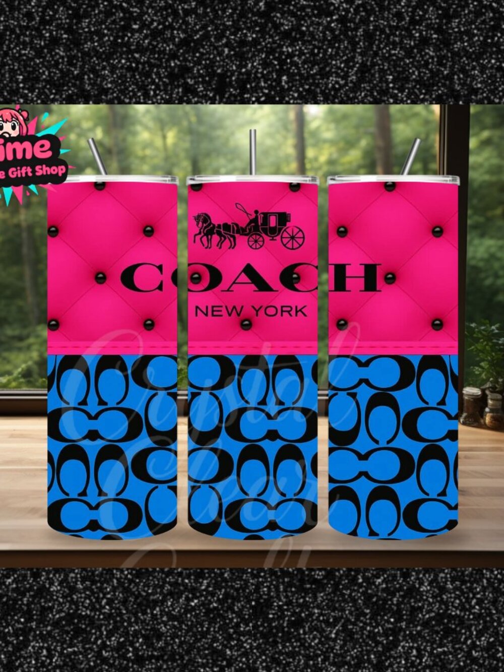 Coach 20oz Stainless Steel Tumbler Custom
